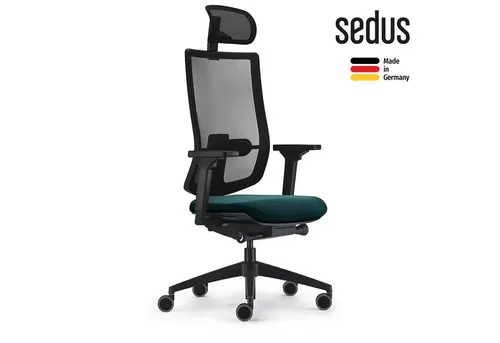 sedus Bürostuhl semotion em-801/002, grau/schwarz in blau von Sedus