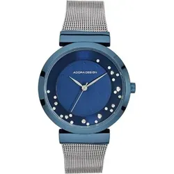 ADORA AD8516 Damen Damenuhr Edelstahl silber & blau von Adora