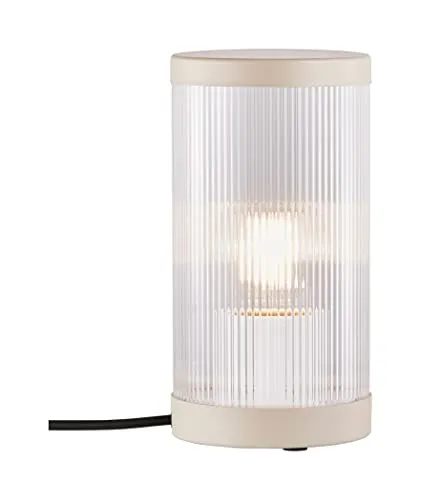 Nordlux COUPAR Outdoor Tischlampe E27 - Sandfarben, IP54, 25W - Robuste und langlebige Tischlampe für den Außenbereich, ideal für stimmungsvolle Beleuchtung auf Terrasse oder Balkon.