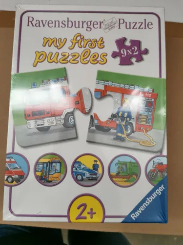 my first puzzles 9 x 2 Teile Puzzle Einsatzfahrzeuge ab 2 J | Ravensburger 07332