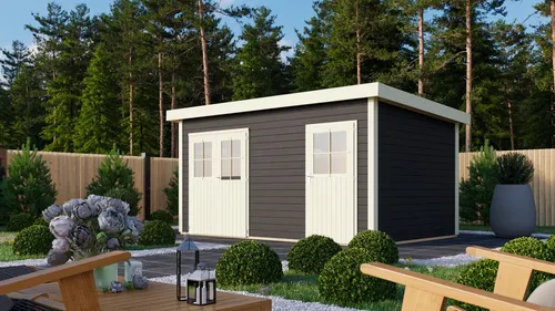 Gartenhaus Holz 28mm Karibu MATTRUP 424x274cm von Karibu Holztechnik GmbH