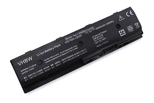 vhbw Akku kompatibel mit HP CompaQ Pavilion DV6-7002 TX, DV6-7002TX, DV4-5099, DV6-7000, DV4-5000 Notebook (4400 mAh, 11,1 V, Li-Ion)