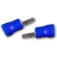 BLANKO 50er Set Flachstecker Blau 28x08mm 15-25mm²