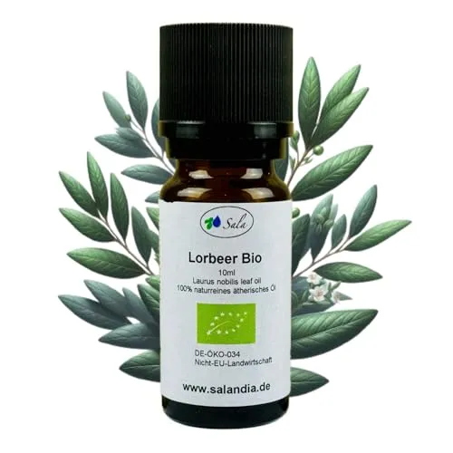 Sala Lorbeerblätteröl Lorbeeröl Aroma ätherisches Öl - zum Verzehr - naturrein BIO10 ml