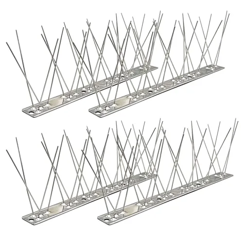 KOKMEYA Taubenabwehr Spikes Edelstahl (1m, 4 Stück à 25cm)