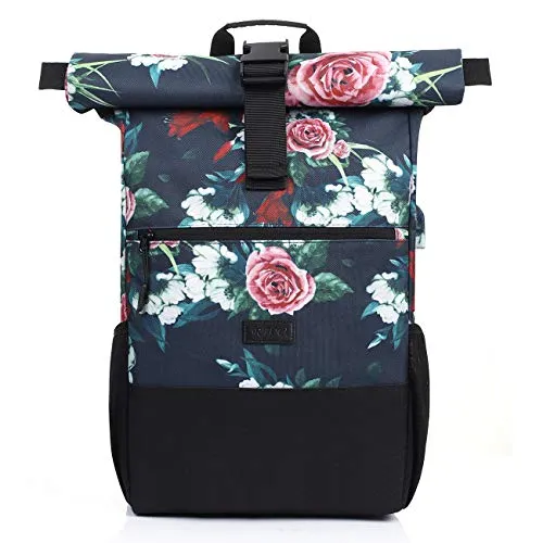 RJEU Rucksack Damen für 17.3 Zoll Laptop - Laptop-Rucksack mit großer Kapazität (18-26L), USB-Ladeanschluss und diebstahlsicherem Design. Ideal für Schule, Uni, Reisen und Sport – leicht und komfortabel zu tragen.