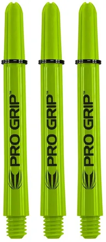 Target ProGrip Shafts, Lime Green, 3 Stück im Set, Medium, Länge: 48mm
