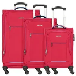 NOWI Trolley Weichschalenkoffer mit Rollen & Zahlenschloss – leicht & robust - Koffer mit 360° drehbaren Rollen und sicherem Zahlenschloss, ideal für Reisen. Ergonomischer Teleskopgriff, handgepäcktauglich gemäß IATA. Hochwertige Verarbeitung in Bordeaux-Blau.