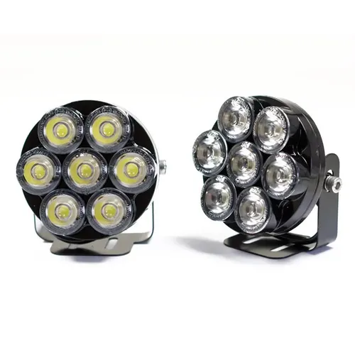 LED-Tagfahrlichtset 7 Led's inkl. Steuergerät Maße: Ø 75x43mm E-geprüft 271108