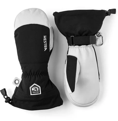 Hestra Army Leather Heli Ski Mitt Fäustlinge - Robuste Skihandschuhe für anspruchsvolle Skifahrer - Wintersport-Bekleidung: Der HESTRA Army Leather Heli Ski Mitt bietet optimalen Schutz gegen Kälte, ist aus robustem Ziegenleder und hat ein wechselbares Futter für individuelle Anpassung.
