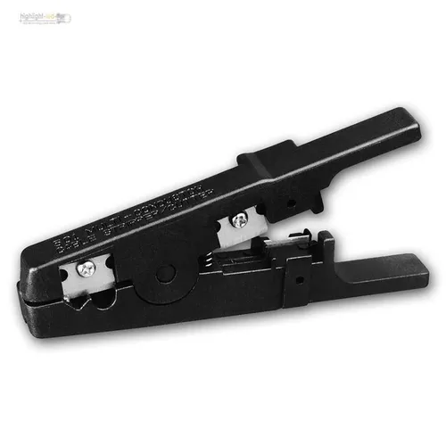 Fixpoint 11945 Universal Abisolierwerkzeug - Abisolieren von Flach- und Rundleitungen, inklusive Kabelschneider für vielseitige Anwendungen