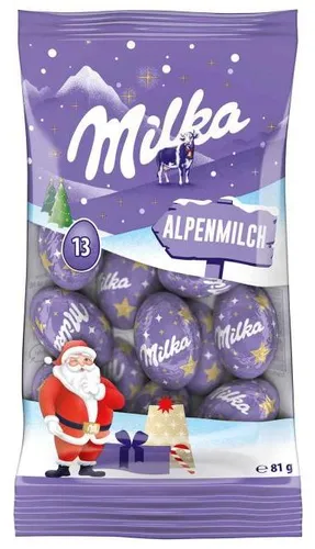 Milka Weihnachts-Kugeln Alpenmilch 81g