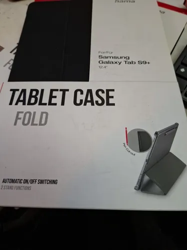 Hama Tablet-Hülle 217285 Fold - schwarz, für Samsung Galaxy Tab S9+, mit Magnetverschluss und Standfunktion für optimalen Komfort