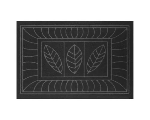 Douceur d'intérieur Fußmatte FEUILLES, 45 x 75 cm - Moderne Gummifußmatte in eleganten Farben für jeden Eingangsbereich. Rutschfeste Unterseite und pflegeleichte Oberfläche sorgen für Sauberkeit und Stil vor Ihrer Tür.
