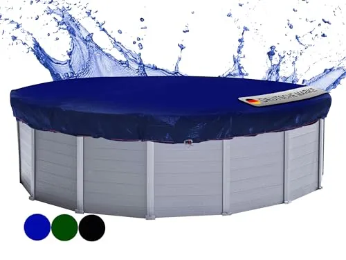 QUICK STAR Poolabdeckung Rund für 460-500 cm Pools - UV-beständig und langlebig - Hochwertige Poolabdeckung für Rundpools, Ø 560 cm, aus robustem 200g/m² PE. Ideal zum ganzjährigen Schutz vor Witterungseinflüssen und Algenbildung.