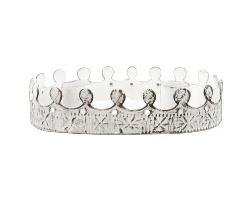 matches21 HOME & HOBBY Kerzenhalter Schöne Deko Kronen Kerzenhalter für 2 Stabkerzen 9 cm (1 St)