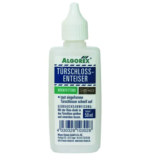50ml Algorex Türschlossenteiser taut eingefrorene Türschlösser schnell auf
