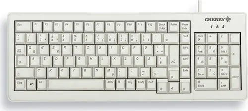 CHERRY G84-5200 - Kompakte QWERTZ Tastatur mit ML Mechanik, ideal für präzise Zahleneingaben und individuell einstellbare Neigung