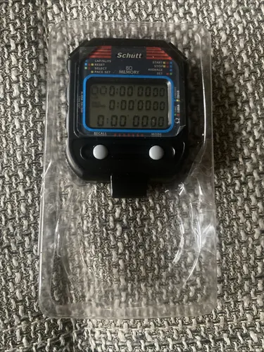 SCHÜTT Stoppuhr PC-90 | Digital mit 60 Memory-Funktion - Stoppuhr für Fitness und Training, bietet Alarm und Dual-Timer für präzises Zeitmanagement. Ideal für Jogger und im Fitnessstudio.
