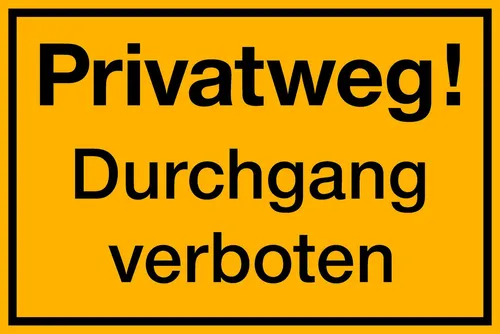 Wichelhaus Hinweisschild Privat