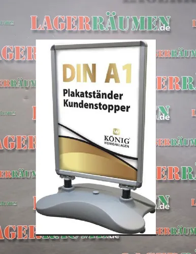 Dreifke Plakatständer Kundenstopper Keitum Wind Line DIN A1 Silber - Beidseitiger Plakatständer für 2 Plakate, stabiler Fuß für sicheren Stand bei Wind und Wetter. Ideal für den Außenbereich, mit integrierten Rollen für einfachen Transport.