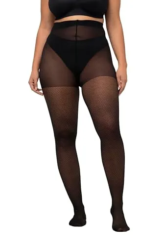 Ulla Popken, Damen, große Größen, Strumpfhose, Muster