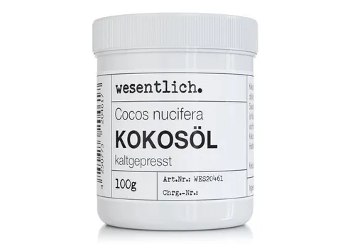 wesentlich. Körperöl Kokosöl kaltgepresst 100g