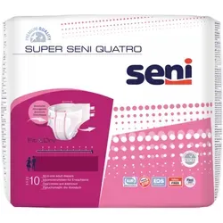 Super Seni Quatro X-Large - 4200 ml - Inkontinenzeinlagen für längere Wechselintervalle, ideal für übergewichtige Patienten mit einem Umfang von 130–170 cm, 60 Stück für optimale Sicherheit und Komfort.