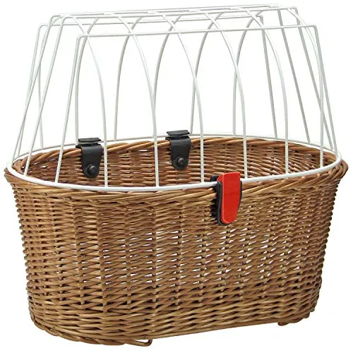 Klickfix Hundekorb Doggy Basket - Fahrradtaschen, wasserbeständiger Weidekorb mit praktischem Korbklip – perfekt für Hundebesitzer unterwegs!