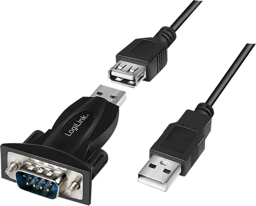 LogiLink USB 2.0 - RS232 Adapter schwarz