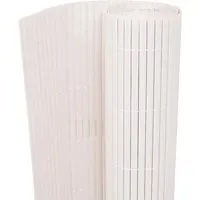vidaXL Gartenzaun Doppelseitig 150×300 cm Weiß - Kleiderschränke - Flexibler, witterungsbeständiger PVC-Zaun, ideal für Sichtschutz und Gartenabgrenzungen, einfach zuschneidbar für individuelle Anpassungen.