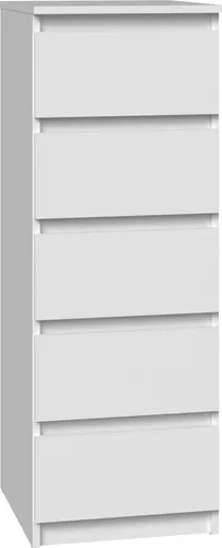 CDF Moderne Kommode Malwa W5 | Farbe: Weiß | Schrank für Dokumente, Kleinigkeiten