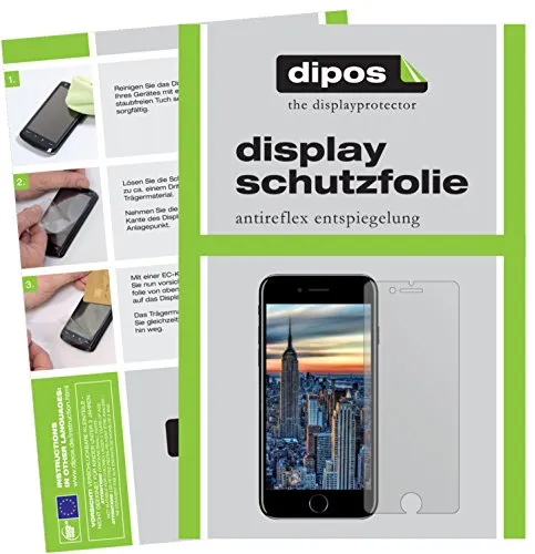 dipos I 6X Schutzfolie matt kompatibel mit Apple iPhone 8 Folie Displayschutzfolie