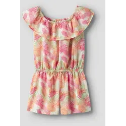 Nkfvinaya Ss Playsuit Fffff Noos - Overalls & Jumpsuits für Mädchen, umweltfreundlicher Jumpsuit aus recyceltem Polyester mit elastischer Taille und schickem Spitzen-Detail.
