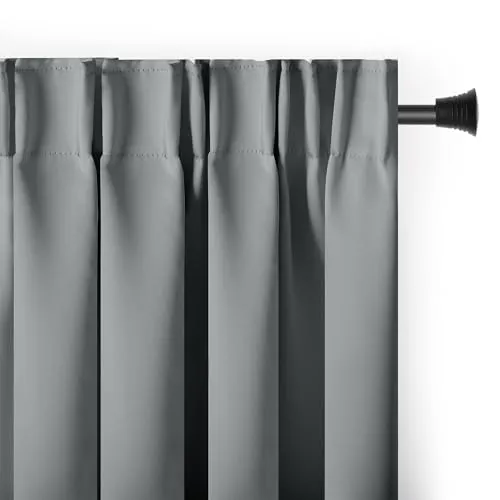 AmeliaHome Blackout Vorhang 140x245 cm Silber in silber von RESTILO