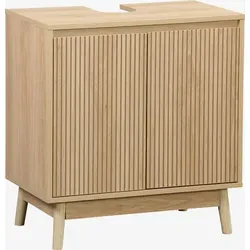 sweeek Waschbeckenunterschrank Natur