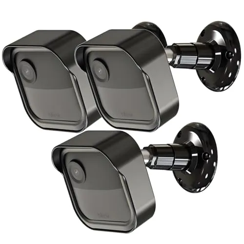 Blink Outdoor 4 Kamera Halterung – 360° Verstellbare Wandhalterung mit Schutzhülle (3 Stück) - Gehäuse & Halterungen für Überwachungstechnik, speziell für Blink Outdoor 4 entwickelt, bietet umfassenden Schutz und flexible Montageoptionen für Ihre Sicherheit.