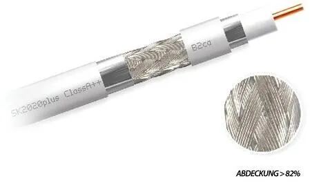 TELEVES SK2020/250plus, Koaxialkabel, 135dB, 500m Trommel, weiß