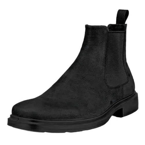 Ecco Chelsea Boots Herren 31363531373038 - Bequeme Stiefelette in Schwarz, Größe 44 - Wanderschuhe mit ECCO Premium-Leder und Gummizug für einfaches An- und Ausziehen. Hervorragende Dämpfung durch PHORENE™ und anatomische Passform für höchsten Komfort.