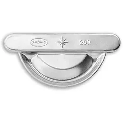 Dachrinnenboden Grömo zum Bördeln, halbrund, universal, Zink, verschiedene Größen (Ausführung: Nenngröße 280. Ø 127mm)