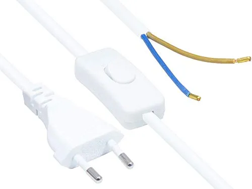 Kabelmeister Stromkabel, (150 cm) weiß