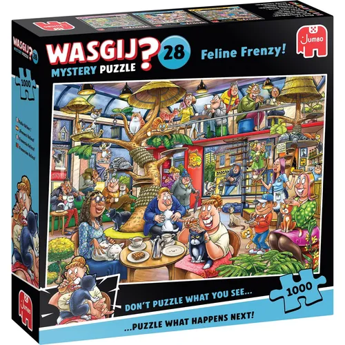 Jumbo - Puzzle Wasgij: Mystery 28 - Feline Frenzy! - 1000 dielov