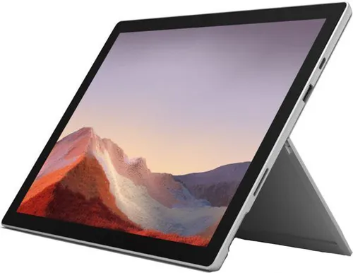 Microsoft Surface Pro 7 - 12,3 Zoll 2-in-1 Tablet, Intel Core i3, 4GB RAM, 128GB SSD, Platin Grau, ultraleicht und vielseitig für kreative Köpfe