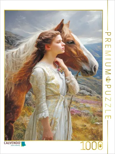 CALVENDO Puzzle Pferdeliebe | 1000 Teile Lege-Größe 64x48cm Foto-Puzzle für glüc