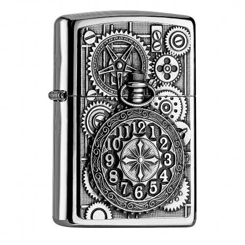ZIPPO chrom poliert Pocket Watch 2004742 - Elegante Taschenuhr von Zippo mit polierter Oberfläche, ideal für stilbewusste Sammler und als einzigartiges Geschenk.