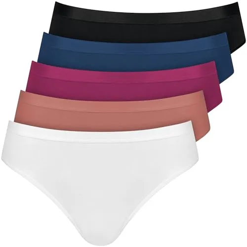 Nur Die 5er Pack Mini Slip Mehrfarbig aus Baumwolle Stretch Unterwäsche Unterhosen Basic Mehrpack Damen