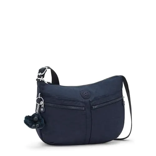 Kipling IZELLAH Mittelgroße Umhängetasche - Blue Bleu 2 (Blau) - Umhängetaschen mit Hauptfach, Reißverschluss und praktischen Fächern für Handy, Stift und Geldbörse. Ideal für stilvolle Organisation im Alltag.