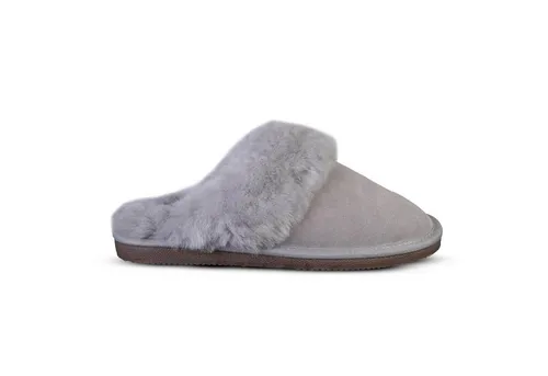 BIOSOFT Comfort & Easy Walk Damen Lammfell Hausschuhe grau 37 - Elegante Lammfell Hausschuhe für Damen, perfekt für gemütliche Abende zu Hause. Hergestellt in Deutschland für besten Tragekomfort.
