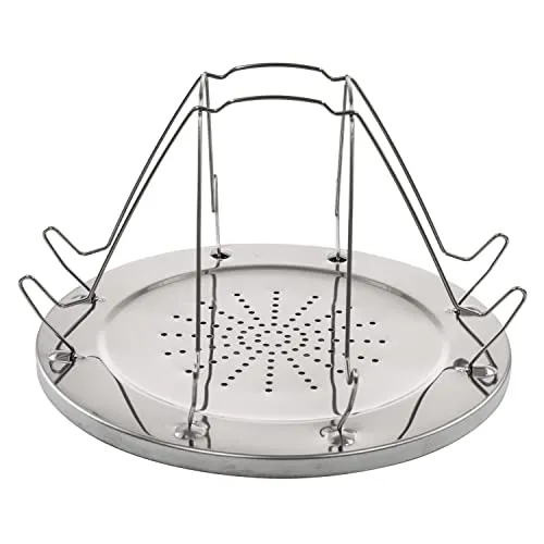 Edelstahl Camping-Toaster Toast-Aufsatz ø 22 cm für 4 Scheiben Toast