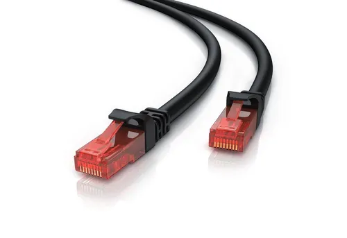 CSL LAN-Kabel, CAT.6, RJ-45 (Ethernet) (2500 cm), CAT 6 Netzwerkkabel UTP Gigabit 1000 Mbit/s Patchkabel - 25m